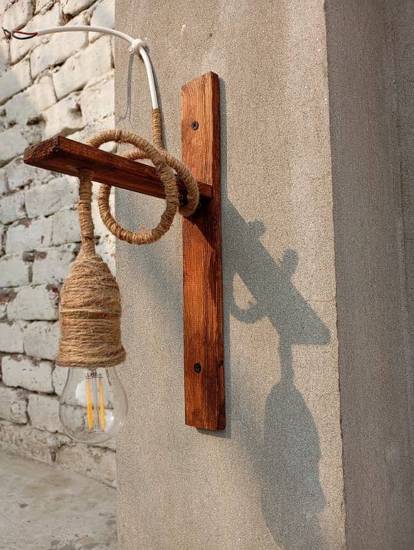 Wooden Wall Lamps 1