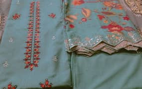 digital DHANAK EMBROIDERY shirt and dopata