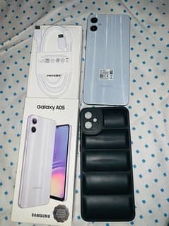 samsung galaxy  A05 with box and charger