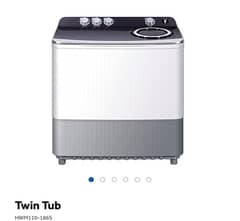 Haier brand new washing machine twin turbo btw 110-186 10kg