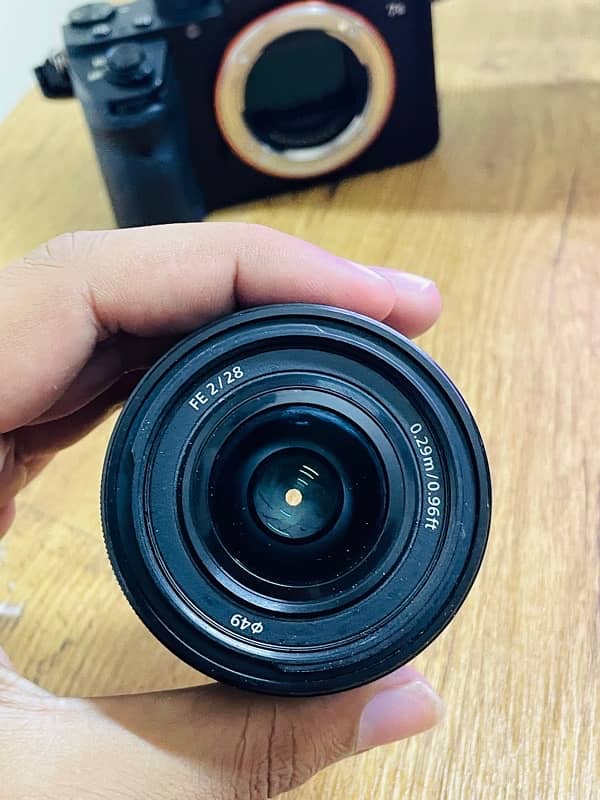 sony 28mm f2 professional focus lens 1