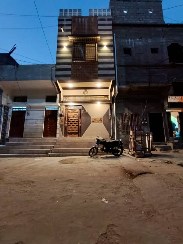 House available for ground+1 main korangi crossing Altar twon 5