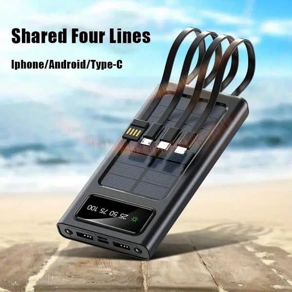 20,000mAh Solar Power Bank Charger 0