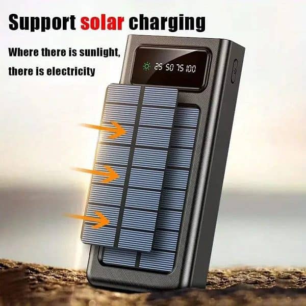 20,000mAh Solar Power Bank Charger 4