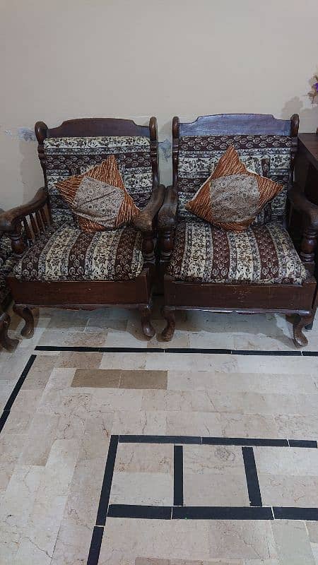 wooden sofa set 1