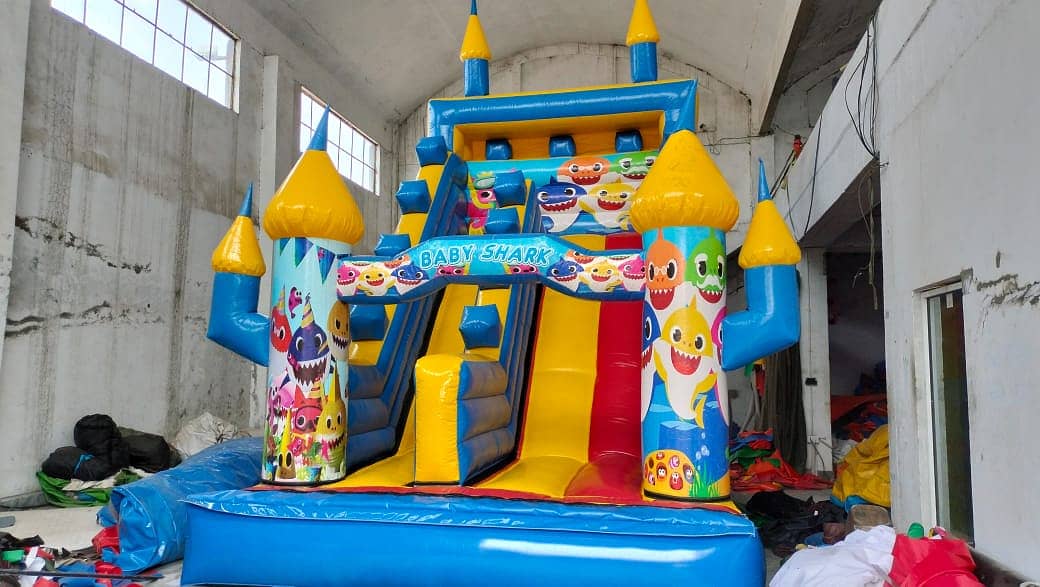 Bouncer Slide Castle|Games Obstacles For Kids|Soft Play area setup 8