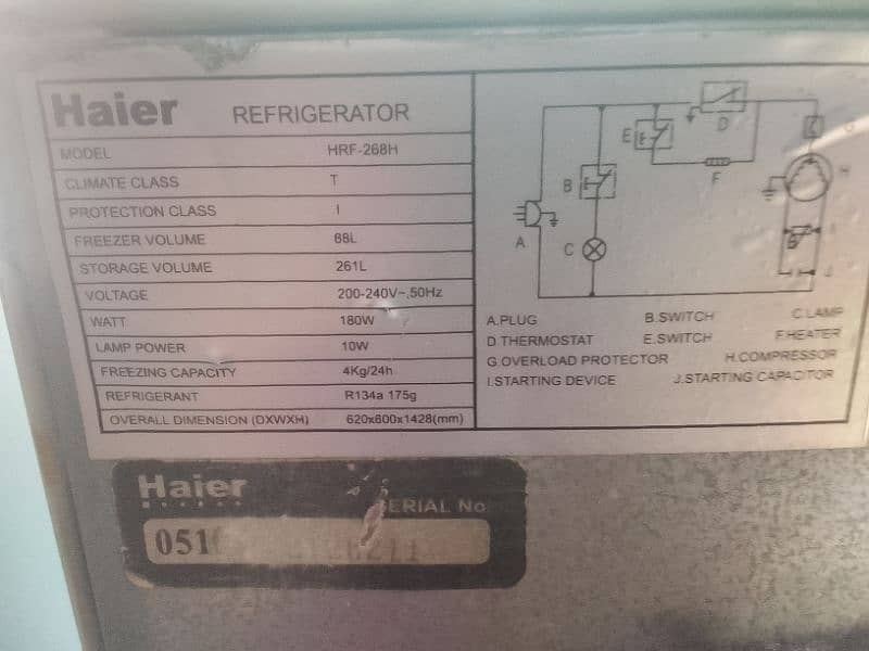 Haier fridge medium size for sale 6