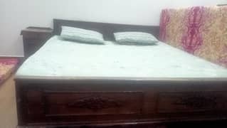 pure wooden bed