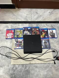 Ps 4 Slim 500 gb with 8 games