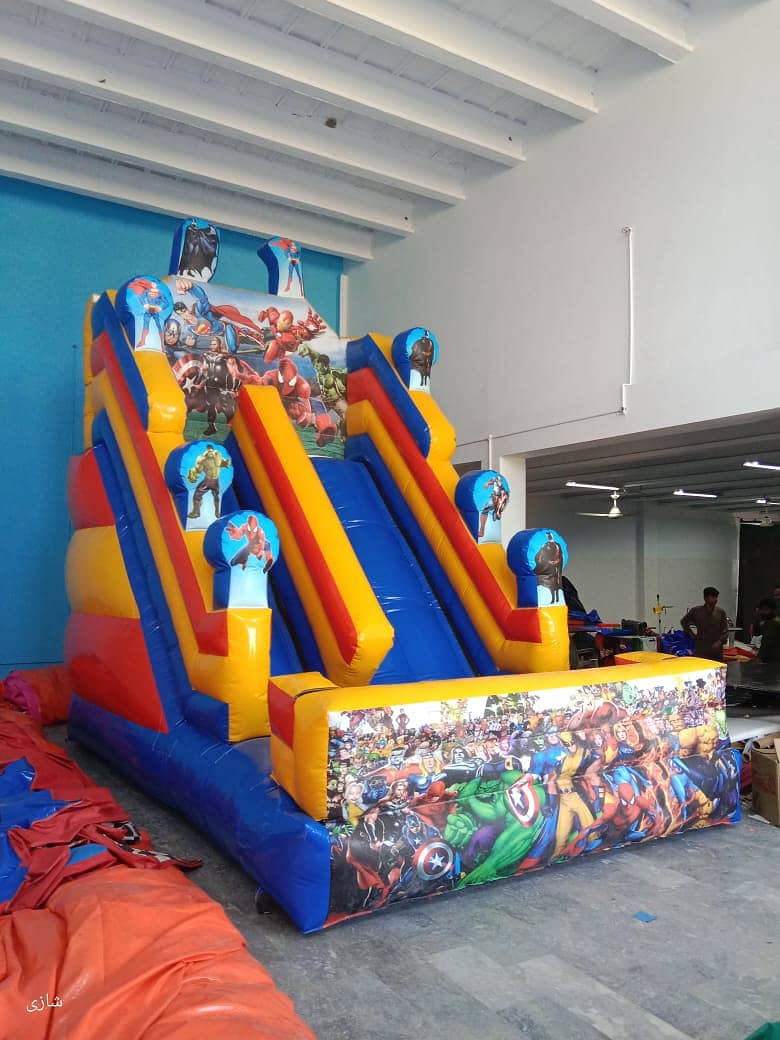 Jumping Castle |Slide| Balloon|Arch|Trampoline|Soft play area for kid 15