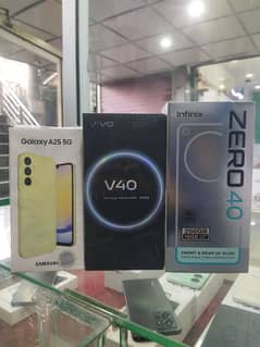 Vivo V40 white & Samsung A25 yellow 5g