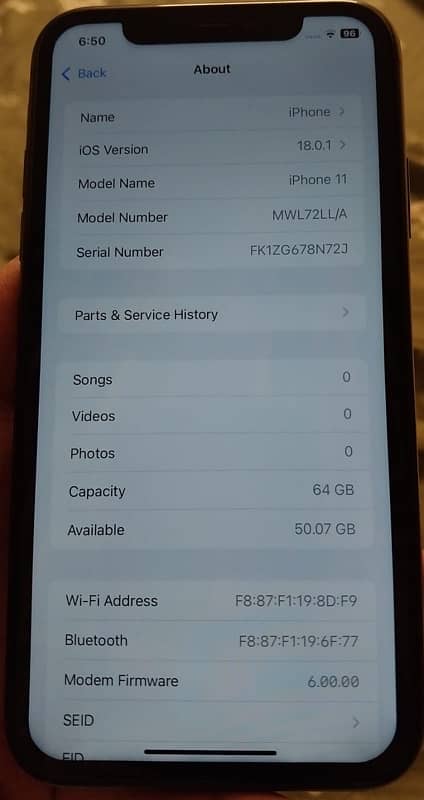 Iphone 11 64 Gb PTA Approved 1