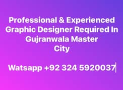 professhional and Experienced Graphic Designer Required