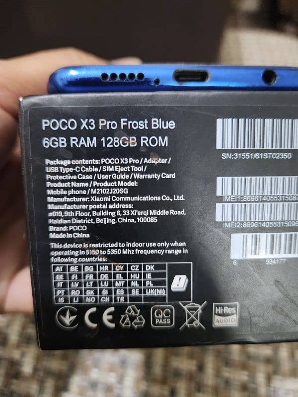 Poco X3 pro 6/128 with box 8