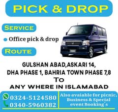 Pick and drop, bookings