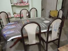 6 chairs+1 table condition 10/8