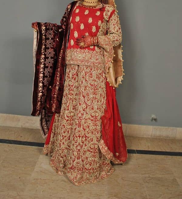 Bridal lehnga | Wedding dress | Barat dress | bridal lehnga for sale* 8