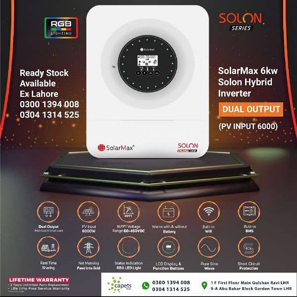 Solarmax (Discounted) Ready Stock Available ex lahore 1