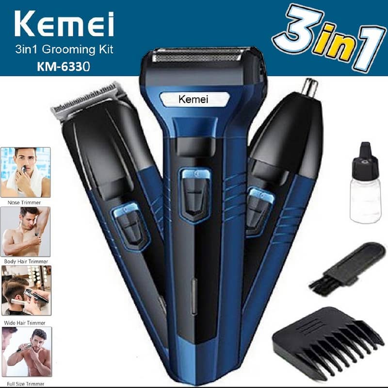 kemei 3in1 hair trimmer  (With free deivery) 0