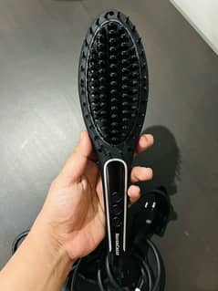 silver crest hair straightening brush