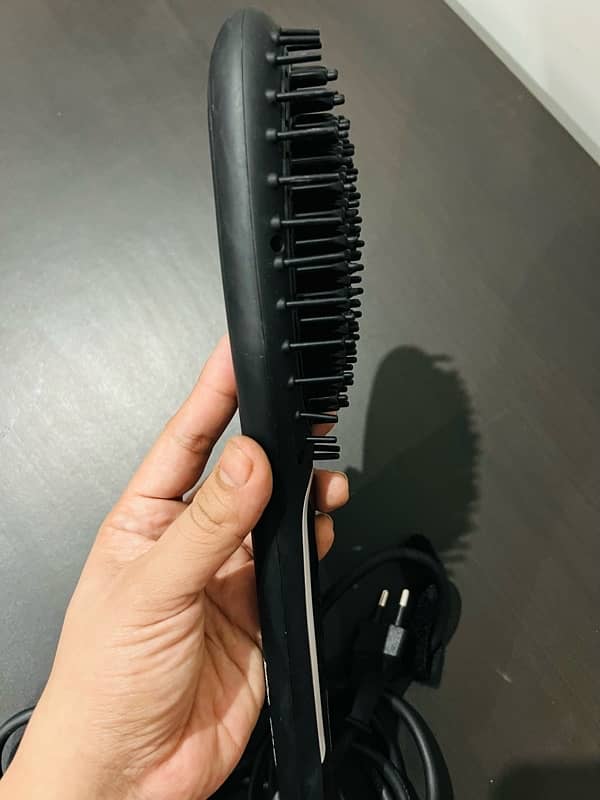 silver crest hair straightening brush 2