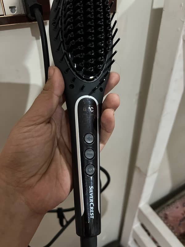 silver crest hair straightening brush 4