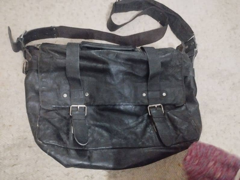 imported pure leather handbag 0