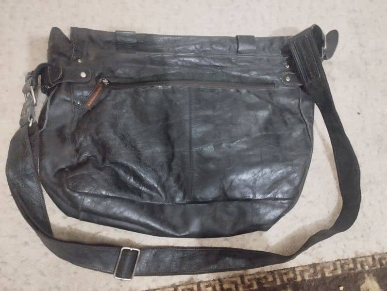 imported pure leather handbag 4