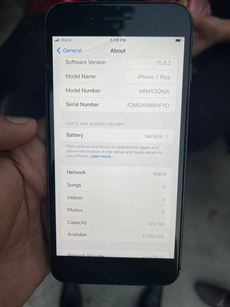 Iphone 7 plus PTA Approved 128GB 1