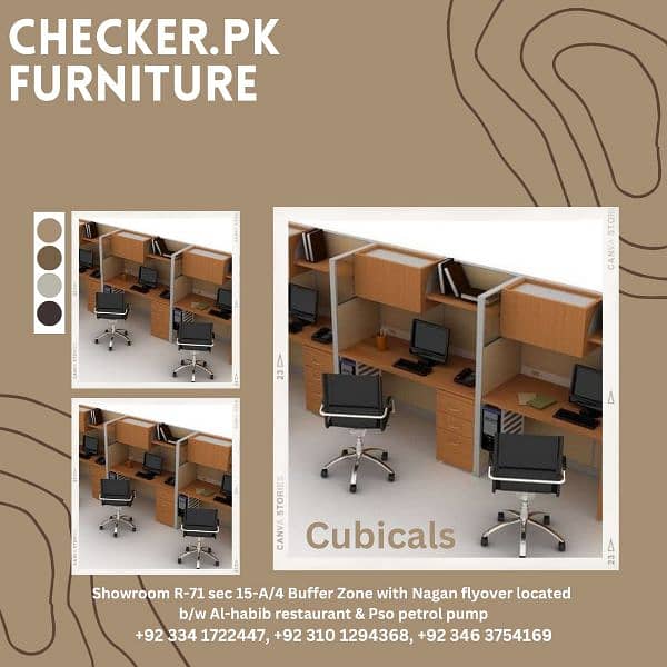 office table, workstation, cubical, chair, partition, conference table 2