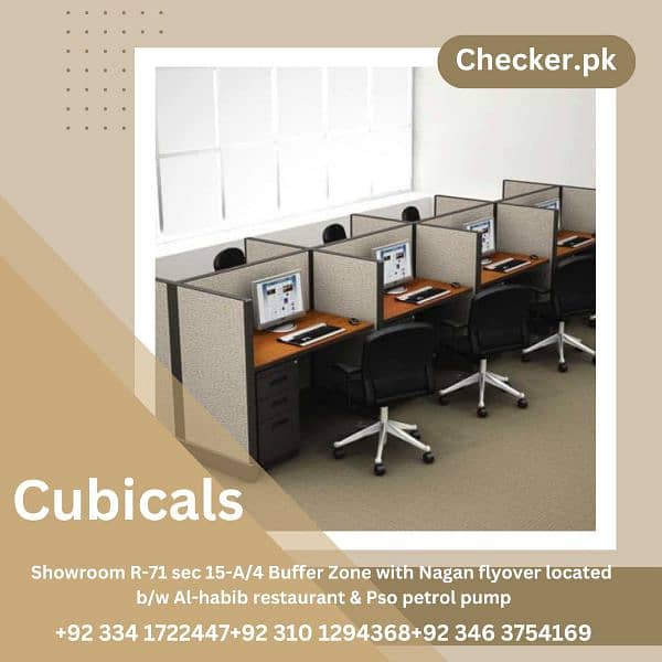 office table, workstation, cubical, chair, partition, conference table 12