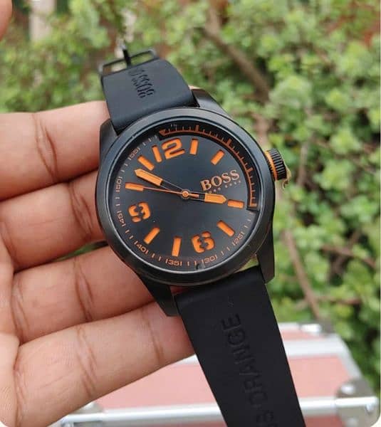 Boss orange Rubber Strap watch 0