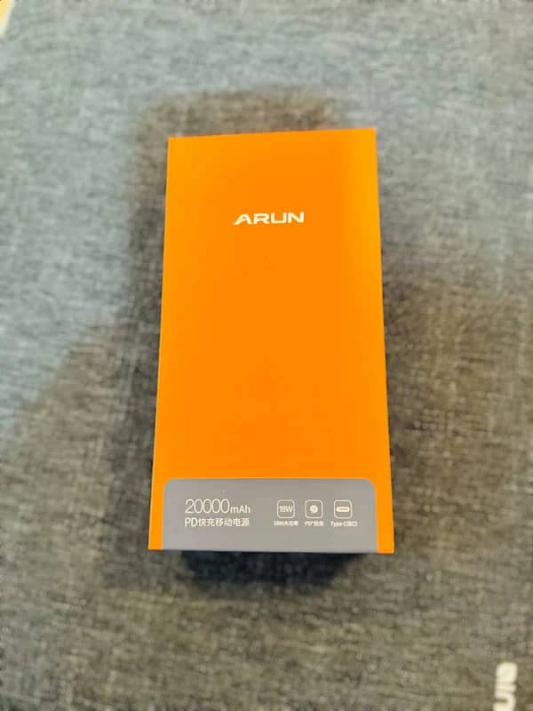 Imported Power Bank 20,000mah 2x Fast Charging Ports 1x Type-c Arun 1