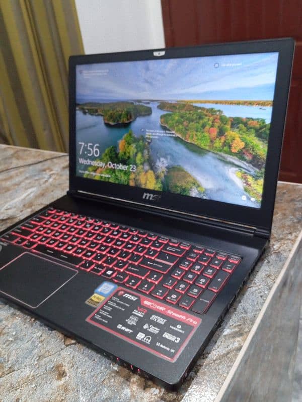 MSI GS stealth Pro gaming laptop and workstation in V. Good condition 3