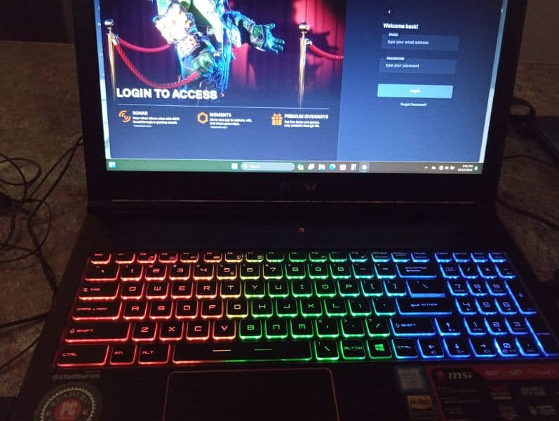 MSI GS stealth Pro gaming laptop and workstation in V. Good condition 7