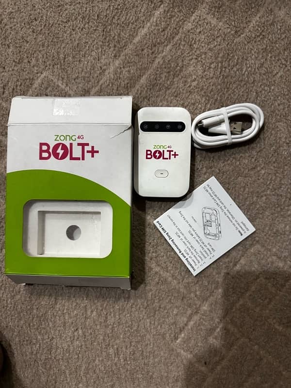 Zong bolt 4g new device . slightly used for sale 4