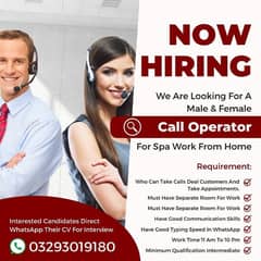 We Are Looking For A Male & Female Call Operator Fr Spa Work From Home