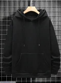 Man fleece plain hoodies