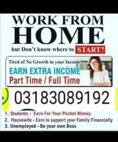 need for Female staff online work at home safely