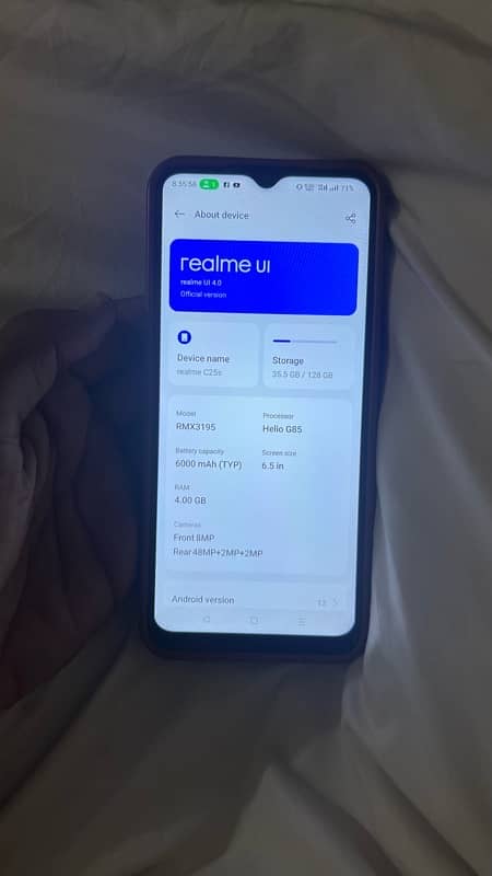 REALME C25s. 4/128GB_Chip:G85. Box+Charger, 10/9_Panel change PTA ok 1