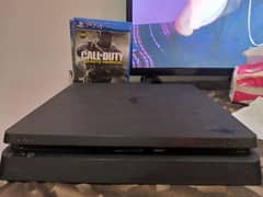 PS4 slim edition 500gb, with controller and 4 games