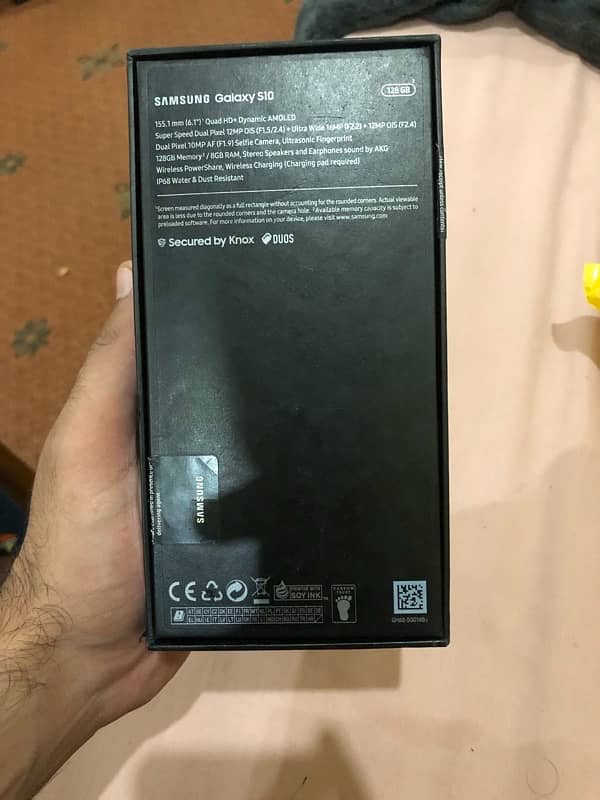 Samsung Galaxy S10 PTA APPROVED with original  cable and box 8