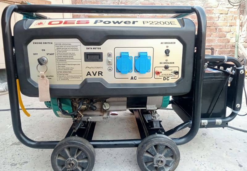 Generator OES(orient) p2200E Petrol/gasoline 2.2Kwh condition like new 4