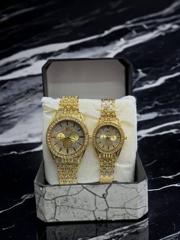 diamond stone couple watches 2