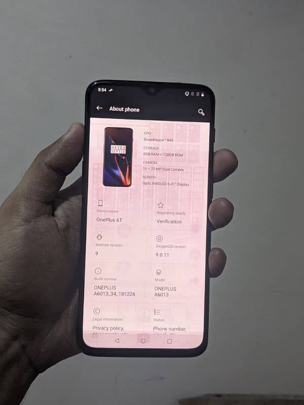 one plus 6t 8+128 gb 1