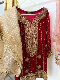 elegant work with guranted fabric full suit