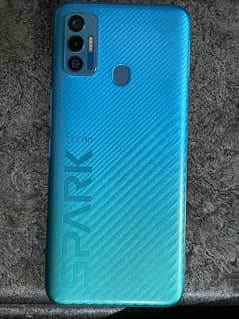 tecno spark 7t blue colour 4/64 gb 10/10 condition with box