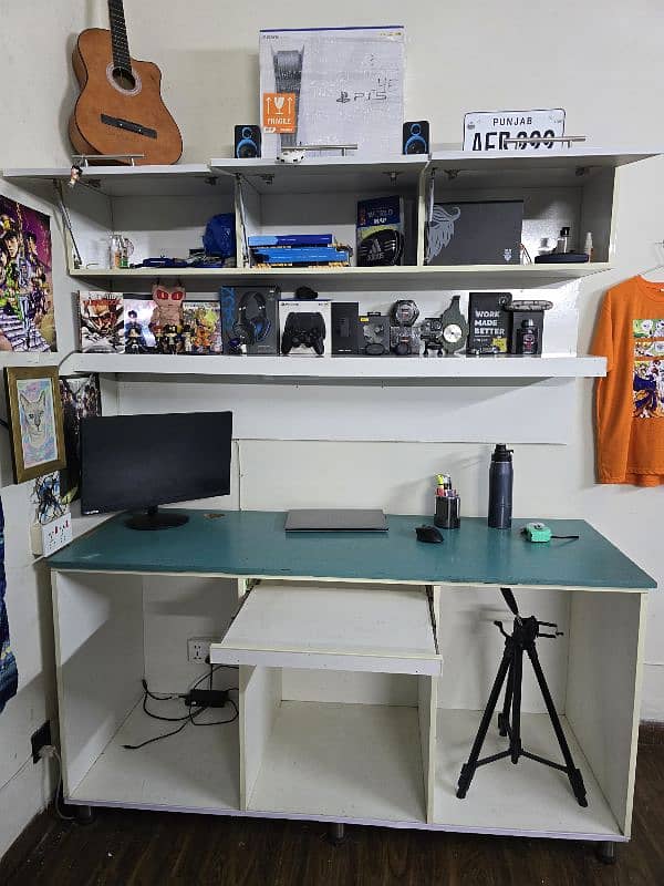 2 Bedroom Computer desks with shelves and storage cabinet. 1