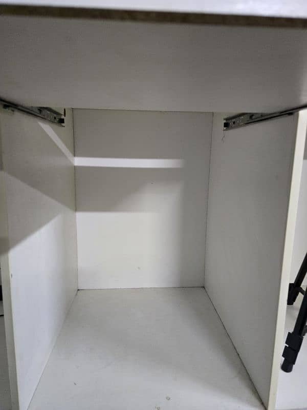 2 Bedroom Computer desks with shelves and storage cabinet. 5