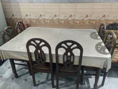 dyning table with 6 chairs